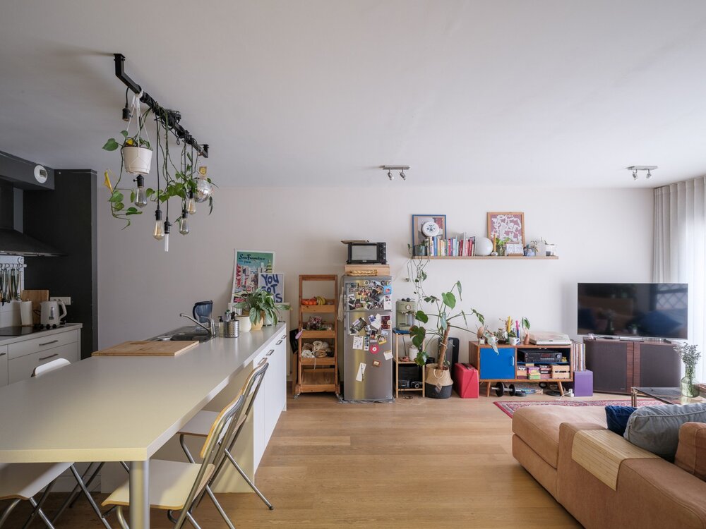 Licht en gezellig appartement met twee slaapkamers in Gent