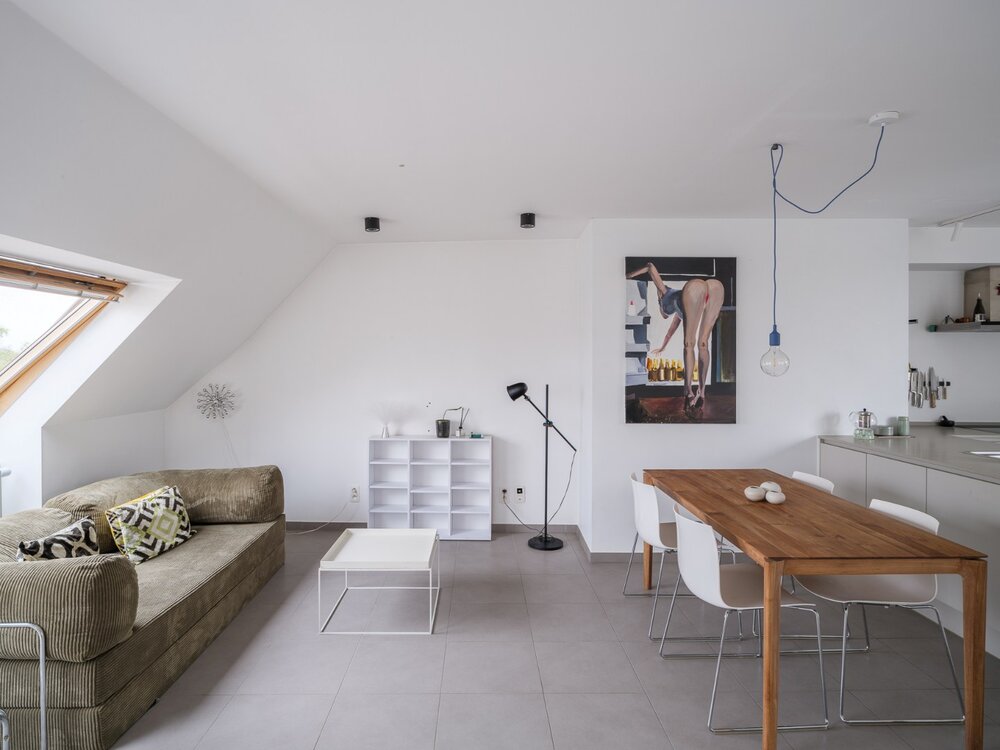 Dakappartement met drie slaapkamers en terras met groen uitzicht Dakappartement met drie slaapkamers en terras met groen uitzicht